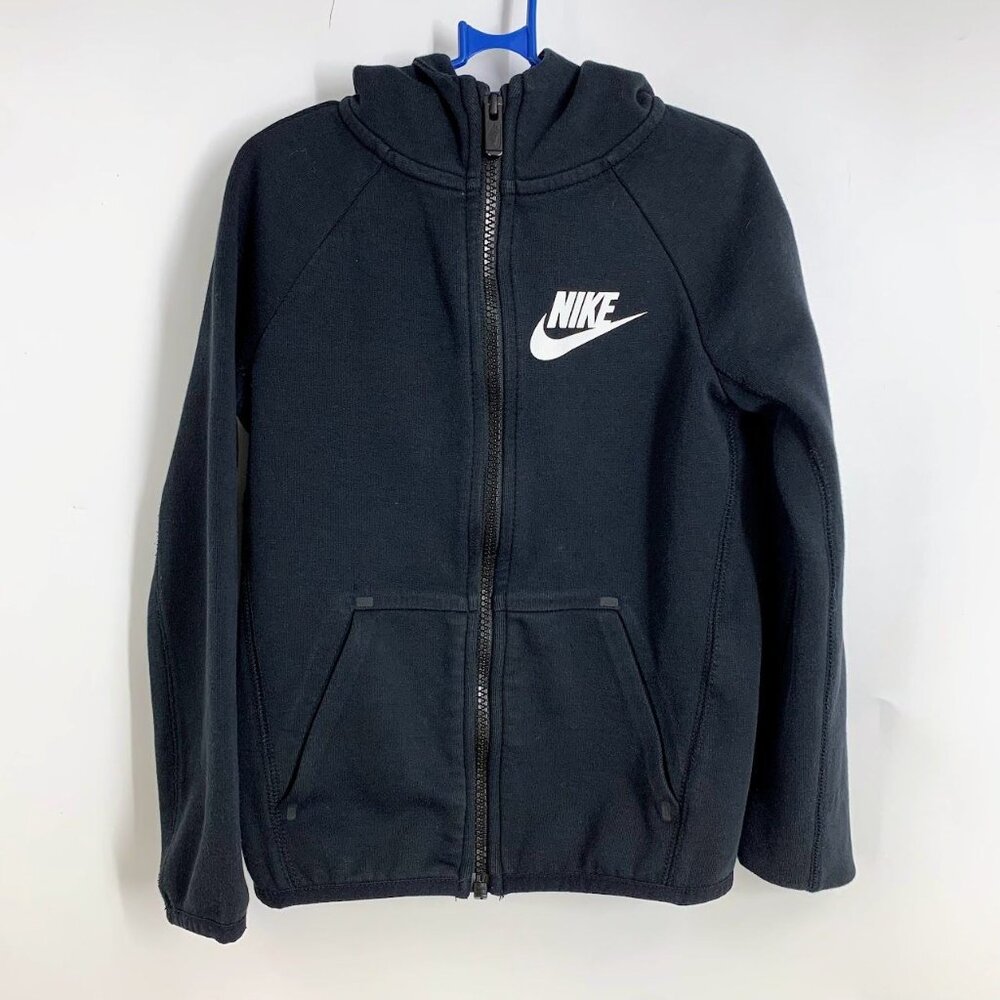 Nike Kids Tech Fleece Full Zip Long Sleeve Hoodie Sweatshirt Size 4-5Y